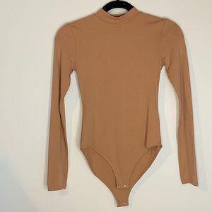 Long sleeve mock neck bodysuit
